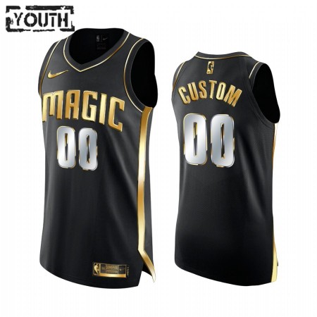 Kinder NBA Orlando Magic Trikot Benutzerdefinierte 2020-21 Schwarz Golden Edition Swingman